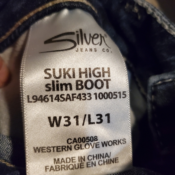 Silver Suki High Slim Boot size W31/L31 - Picture 6 of 7